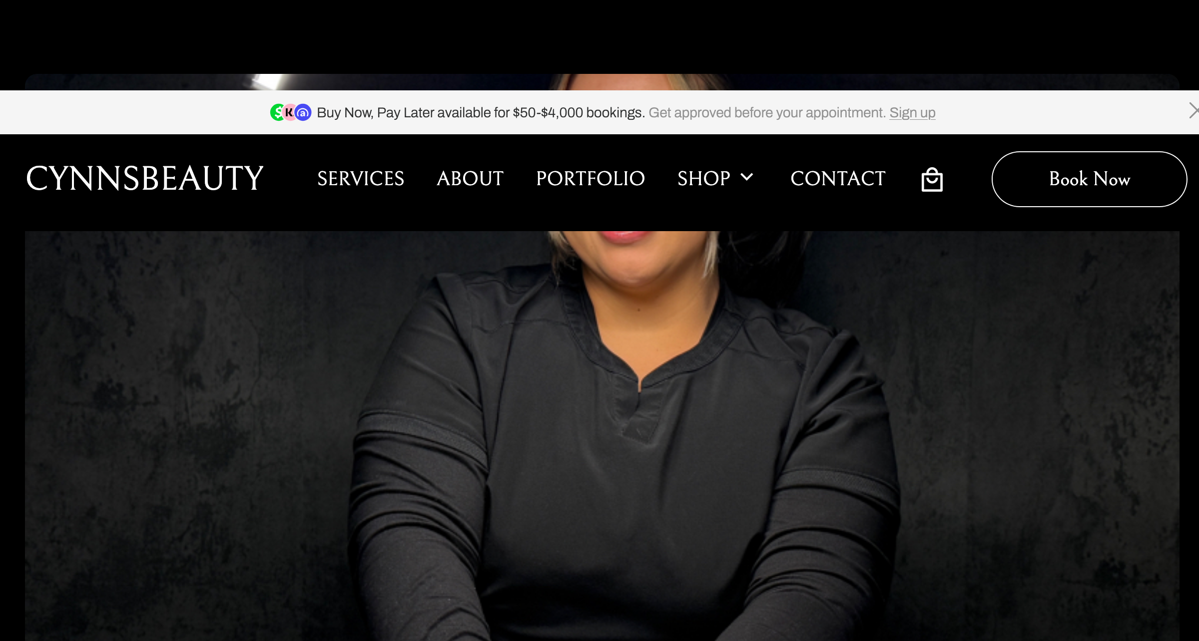 CynnsBeauty before — generic template home